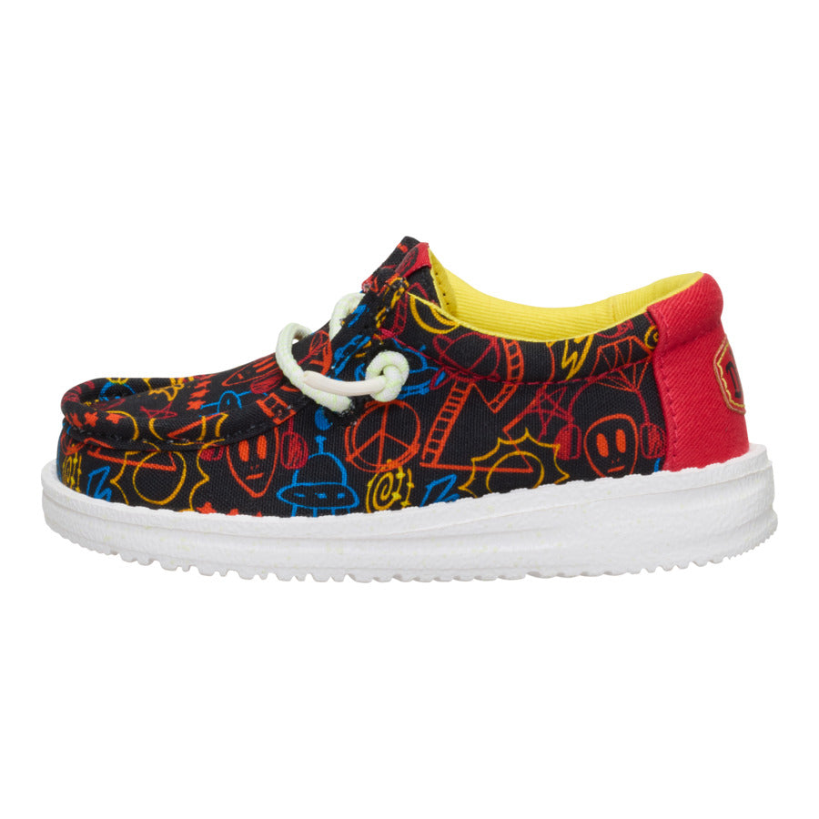 Wally Toddler Space Glow – Black/Red