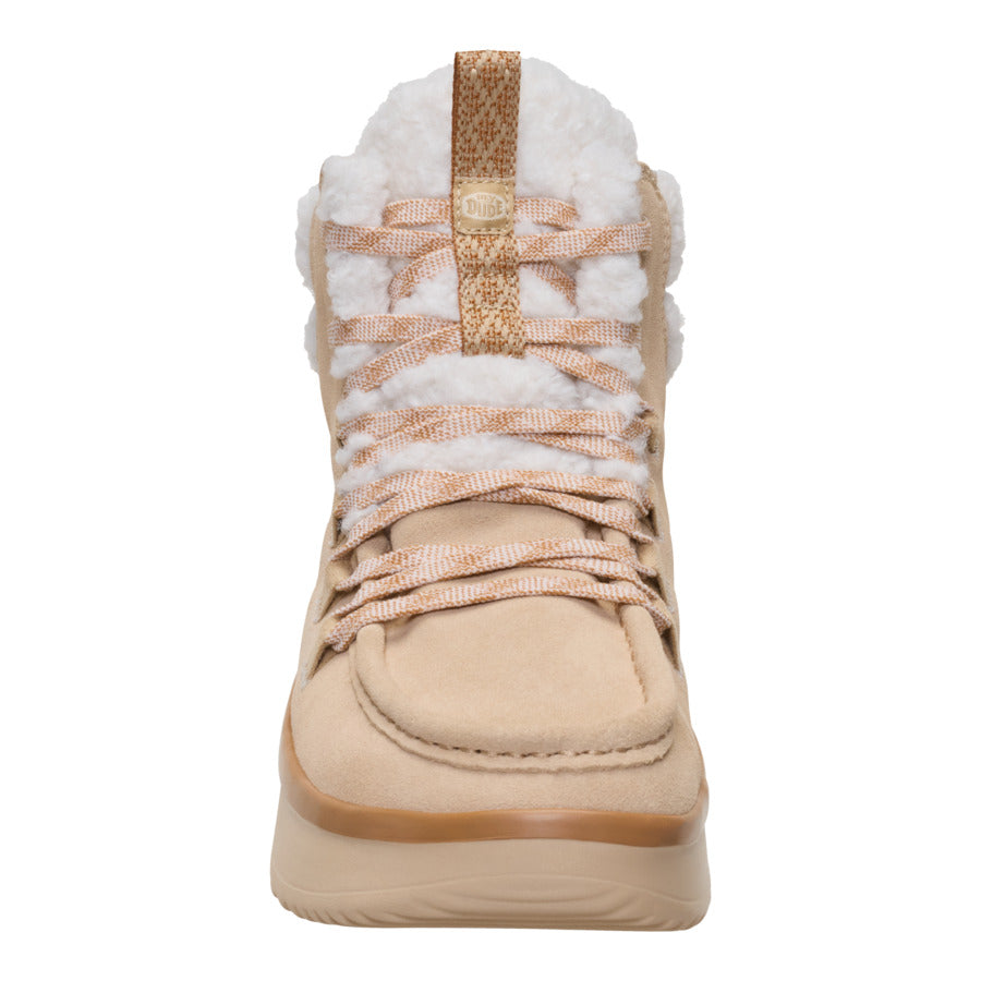 Wendy Peak Apres Suede Cozy Stitch – Tan - Image 5